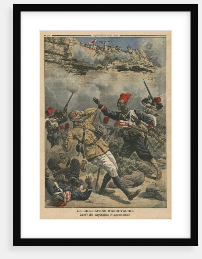 Ambush at Abir-Taouil, death of Captain Fiegenschuh by French School
