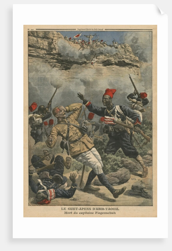 Ambush at Abir-Taouil, death of Captain Fiegenschuh by French School