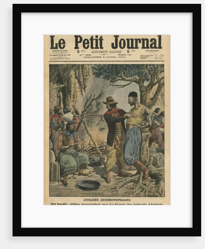 Chilean bandits devouring Armenian emigrants by French School