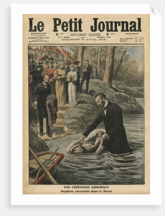 An unusual ceremony, an Adventist baptism in La Marne by French School