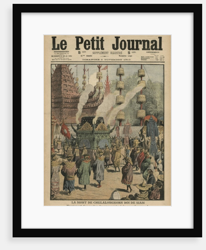 The Death of Chulalongkorn, King of Siam by French School