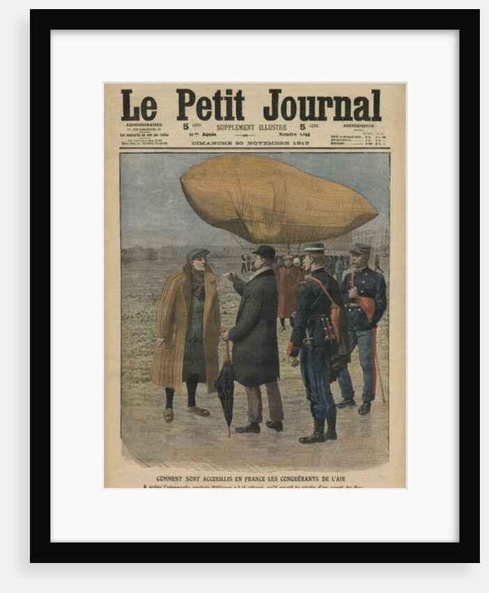 How the air conquerors are welcomed in France, Ernest Willows by French School