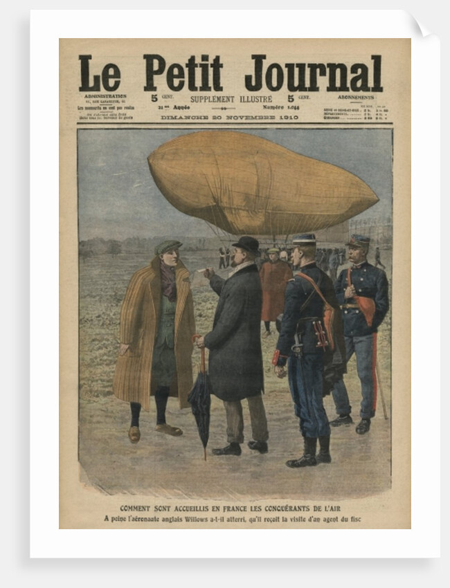 How the air conquerors are welcomed in France, Ernest Willows by French School