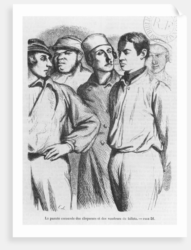 The arrogant squad of hired applauders and ticket sellers by French School