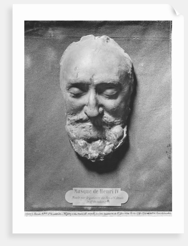 Death mask of Henry IV of France, 1793 by French School