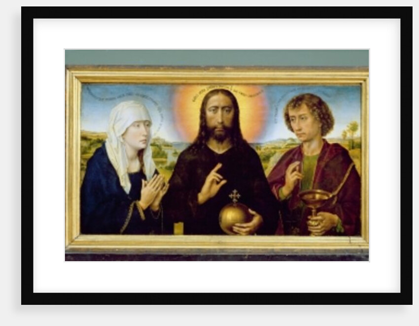 The Braque Family Triptych, St. John the Baptist, Christ the Redeemer between the Virgin and St. John the Evangelist, St. Mary Magdalene, c.1551 by Rogier van der Weyden