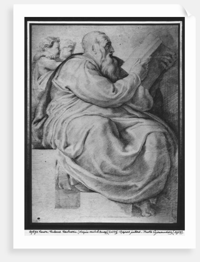 The Prophet Zacharias, after Michelangelo Buonarroti by Peter Paul Rubens