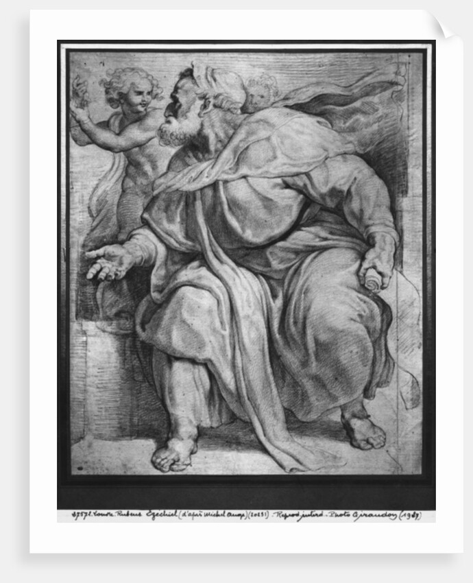 The Prophet Ezekiel, after Michelangelo Buonarroti by Peter Paul Rubens