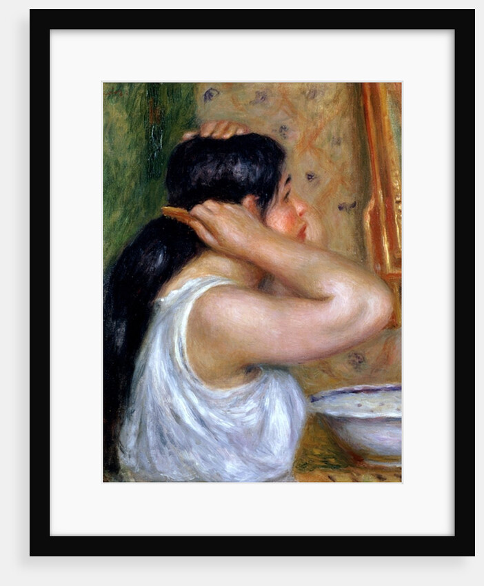 Girl Combing her Hair, 1907-8 by Pierre Auguste Renoir