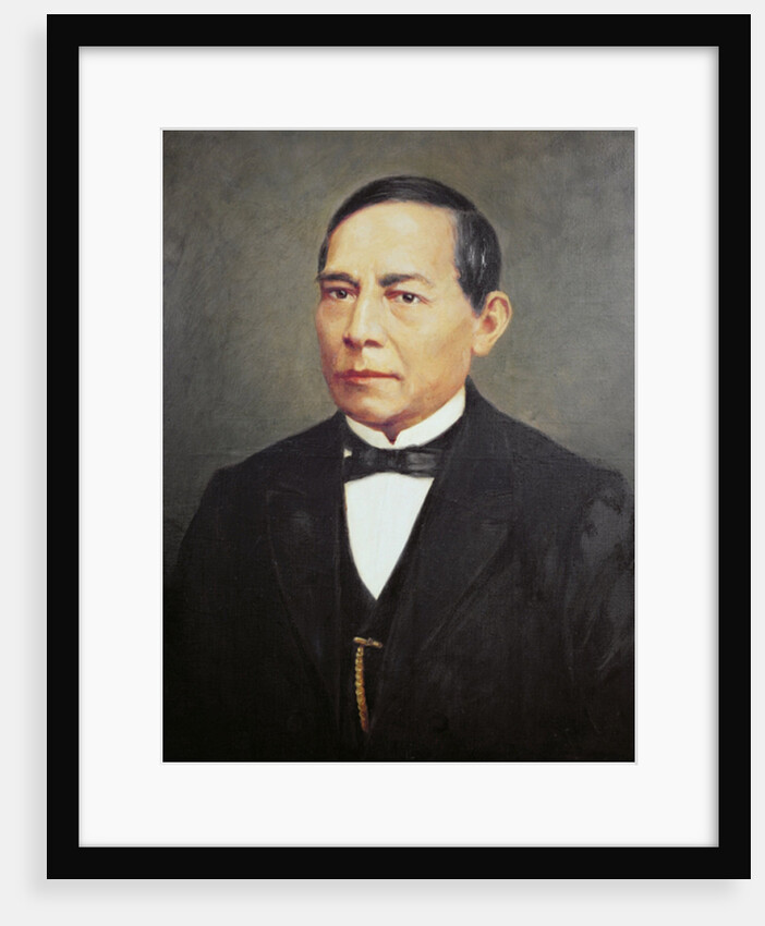 Portrait of Benito Juarez, 19th century by Mexican School