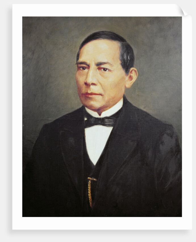 Portrait of Benito Juarez, 19th century by Mexican School