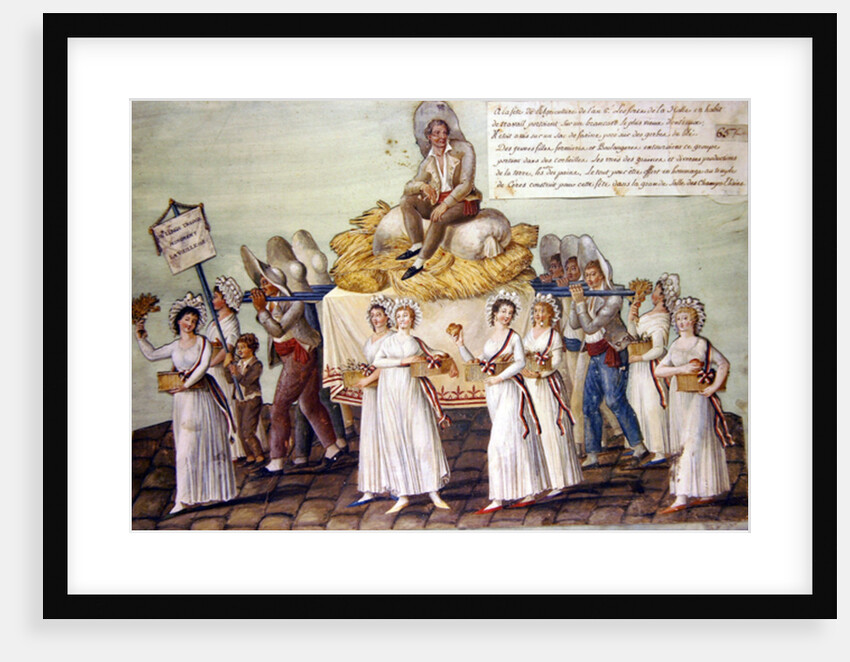 The Feast of Agriculture in 1796 at Paris by P. A. & Lesueur J.B. (1750-1850) Lesueur