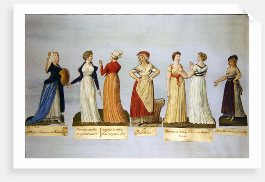 Dresses and costumes in vogue during the French Revolution by P. A. & Lesueur J.B. (1750-1850) Lesueur