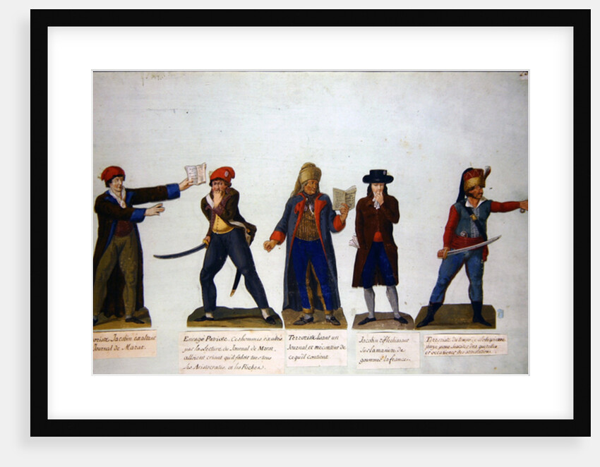 Jacobins and terrorists at the period of the Reign of Terror during the French Revolution by P. A. & Lesueur J.B. (1750-1850) Lesueur