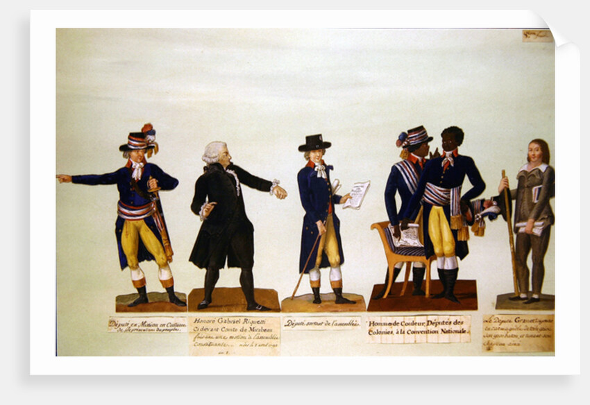 Deputies of the National Convention, Mirabeau and Deputy Granet. c.1794-5 by P. A. & Lesueur J.B. (1750-1850) Lesueur