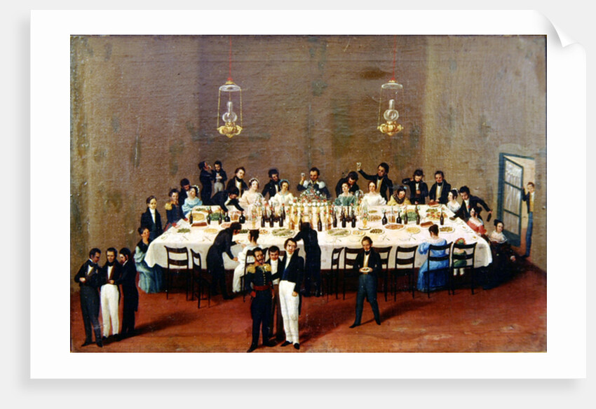 Banquet given at Oaxaca in honour of general Antonio Leon by Mexican School