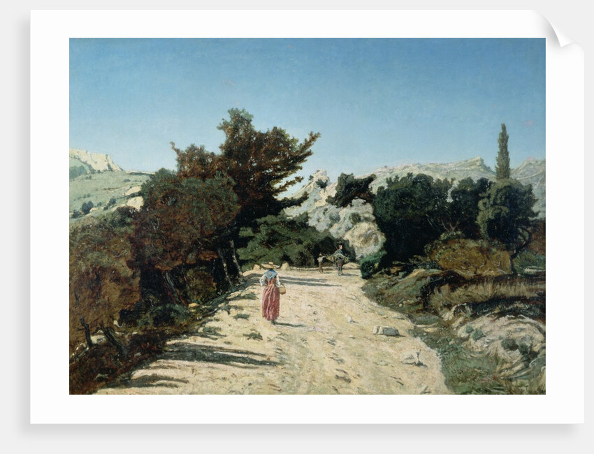Route de la Gineste, near Marseilles, 1859 by Paul Camille Guigou