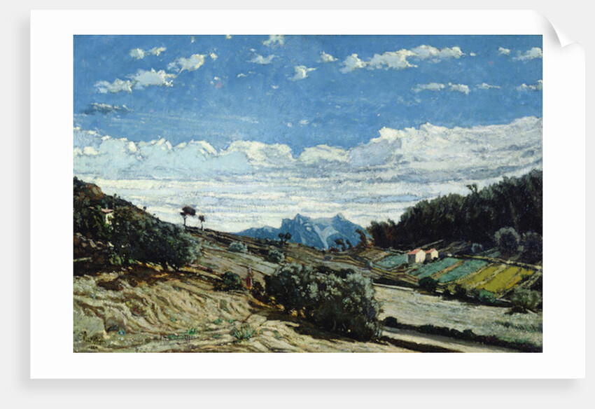 Landscape in Provence, 1860 by Paul Camille Guigou