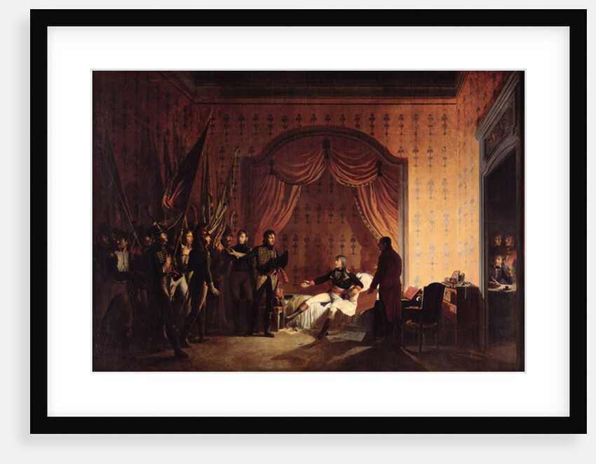 General Bonaparte Receiving Captured Austro-Sardinian Flags at Millesimo after the Battle of Montenotte on the 13th April 1796 by Adolphe Roehn