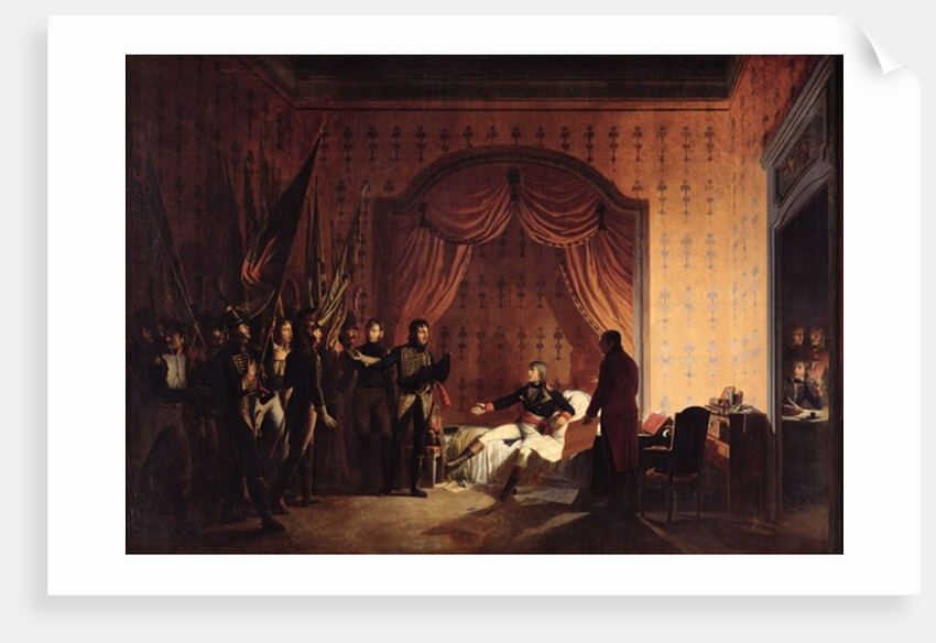 General Bonaparte Receiving Captured Austro-Sardinian Flags at Millesimo after the Battle of Montenotte on the 13th April 1796 by Adolphe Roehn