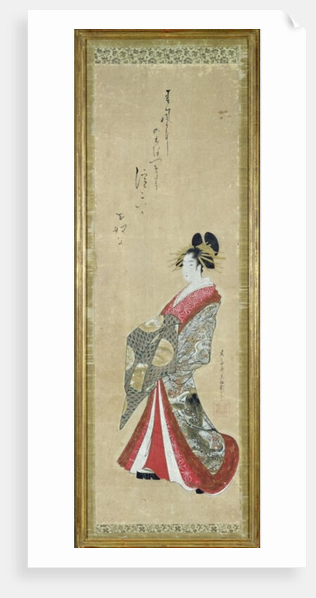 Portrait of a young courtesan by Japanese School