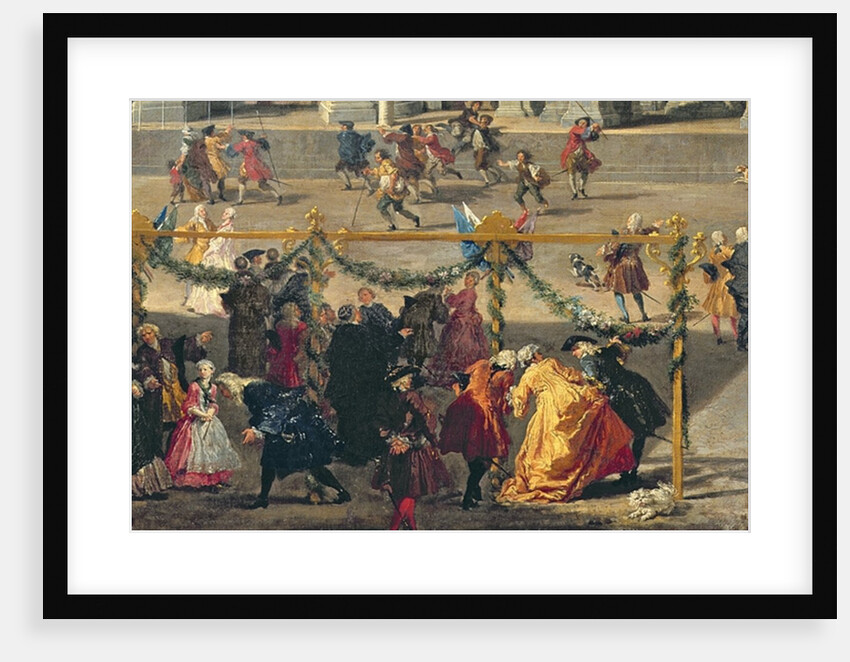 Preparation For the Firework Display Held at Piazza Navona, Rome, to Celebrate the Birth of the Dauphin, 1729 by Giovanni Paolo Pannini or Panini