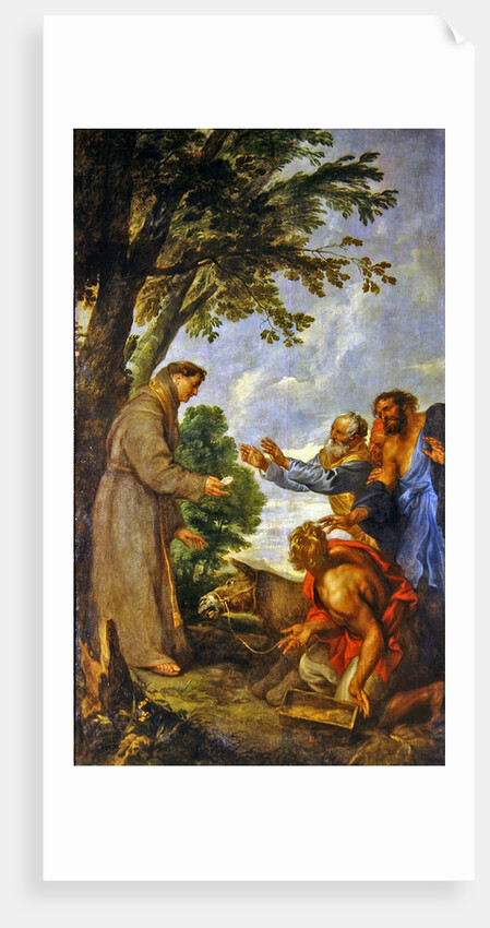 The Legend of the Mule and Saint Anthony of Padua. 1627-32 by Anthony van Dyck