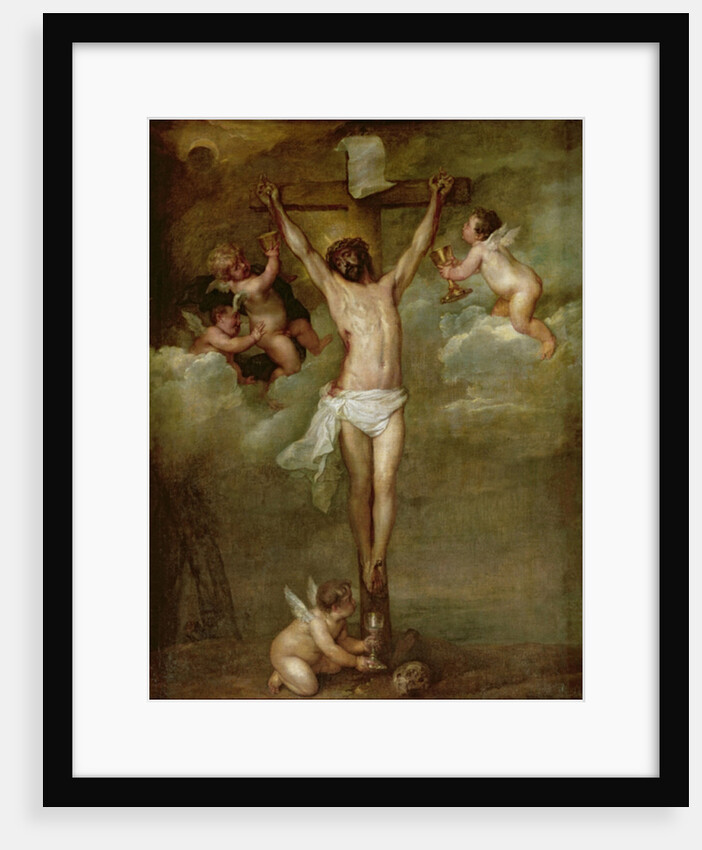 Christ attended by angels holding chalices by Peter Paul Rubens