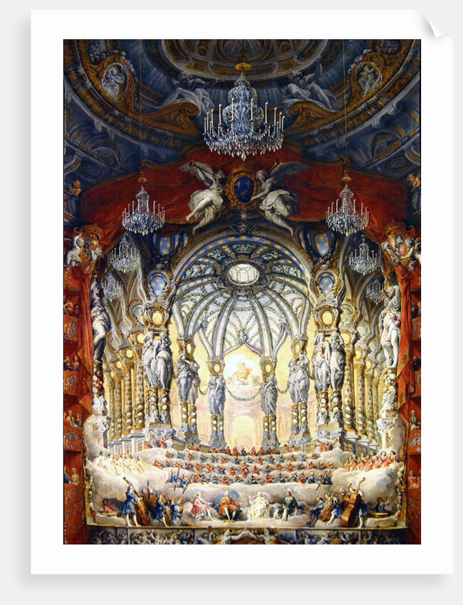 Concert given by Cardinal de La Rochefoucauld at the Argentina Theatre in Rome by Giovanni Paolo Pannini or Panini
