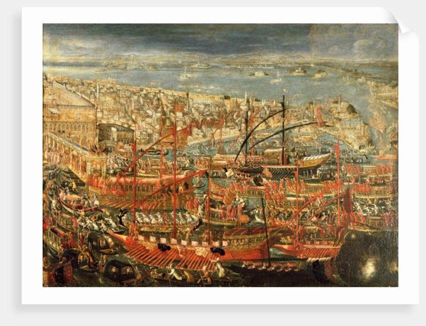 The Triumphant return of Doge Francesco Morosini to Venice by Italian School