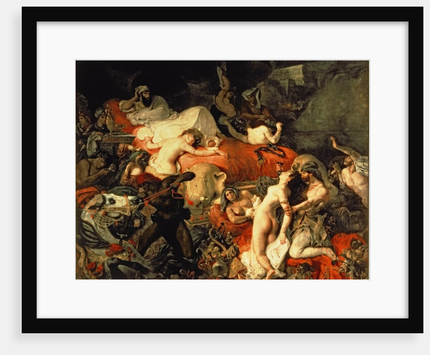 The Death of Sardanapalus, 1827 by Ferdinand Victor Eugene Delacroix