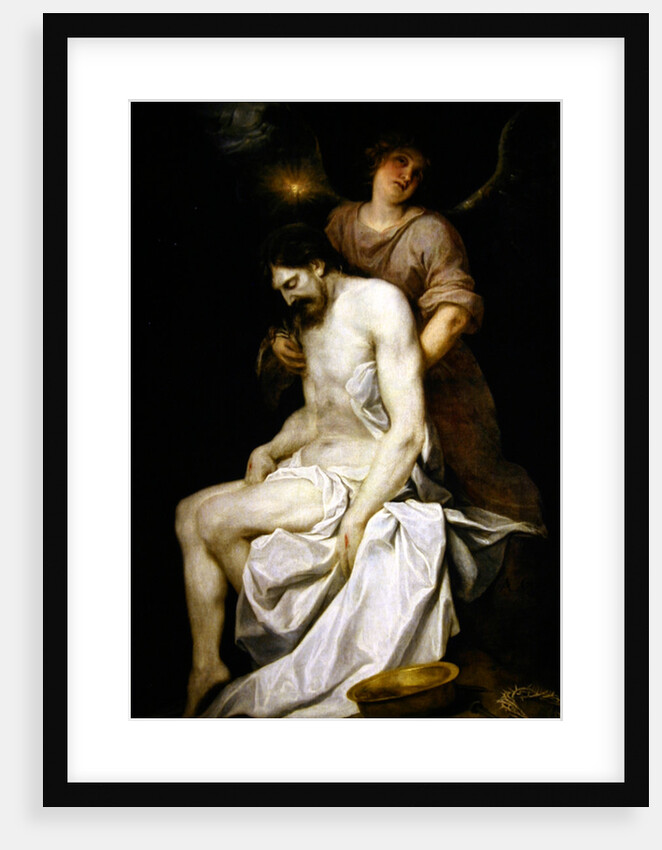 The dead Christ supported by an angel by Alonso Cano