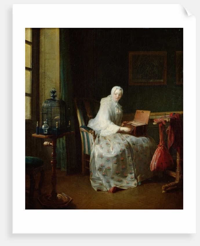 The Bird Organ or A Woman Varying Her Pleasures, 1751 by Jean-Baptiste Simeon Chardin
