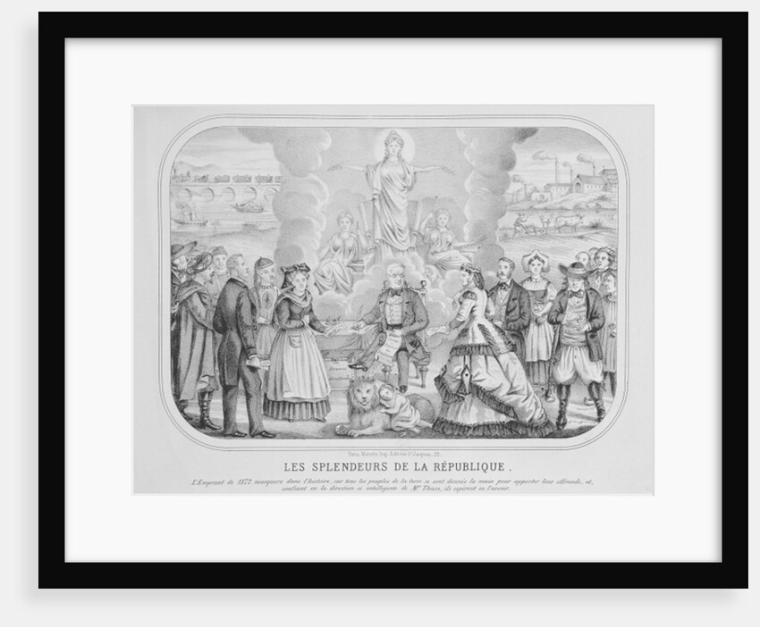 Les Splendeurs de la Republique, 1872 by French School