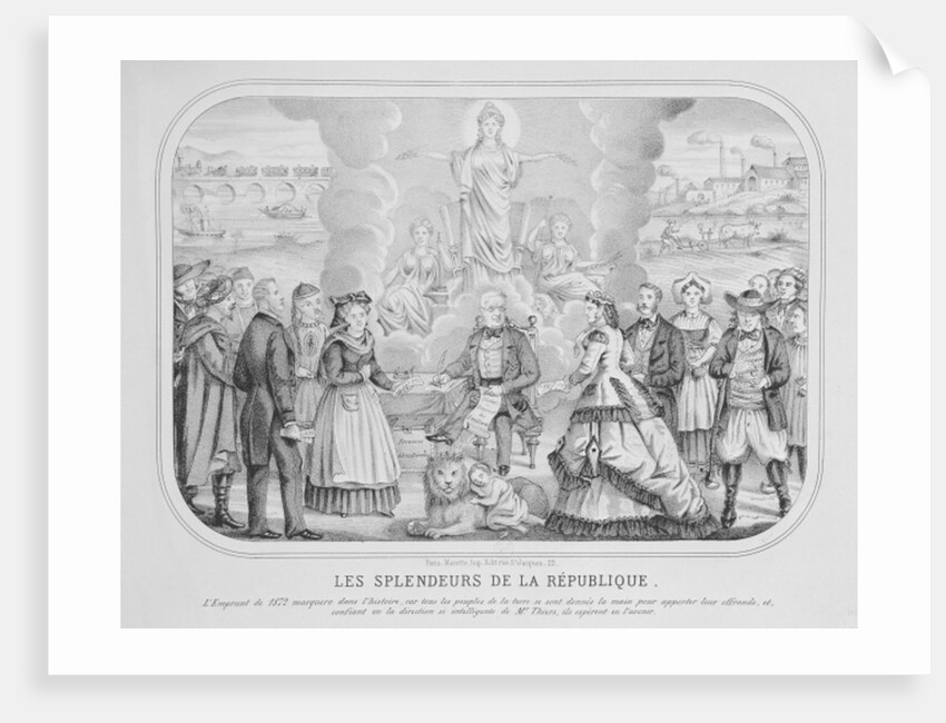 Les Splendeurs de la Republique, 1872 by French School