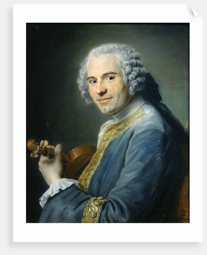 Jean-Joseph Cassanea de Mondonville, 1747 by Maurice Quentin de la Tour
