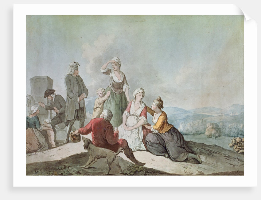 Voltaire Conversing with the Peasants in Ferney by Jean (after) Huber