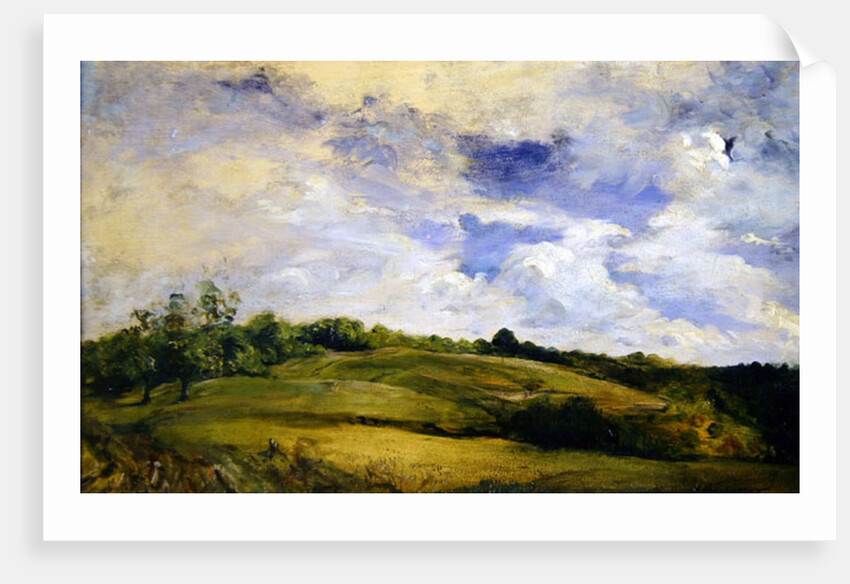 Landscape and clouds by Louis Antoine Leon Riesener