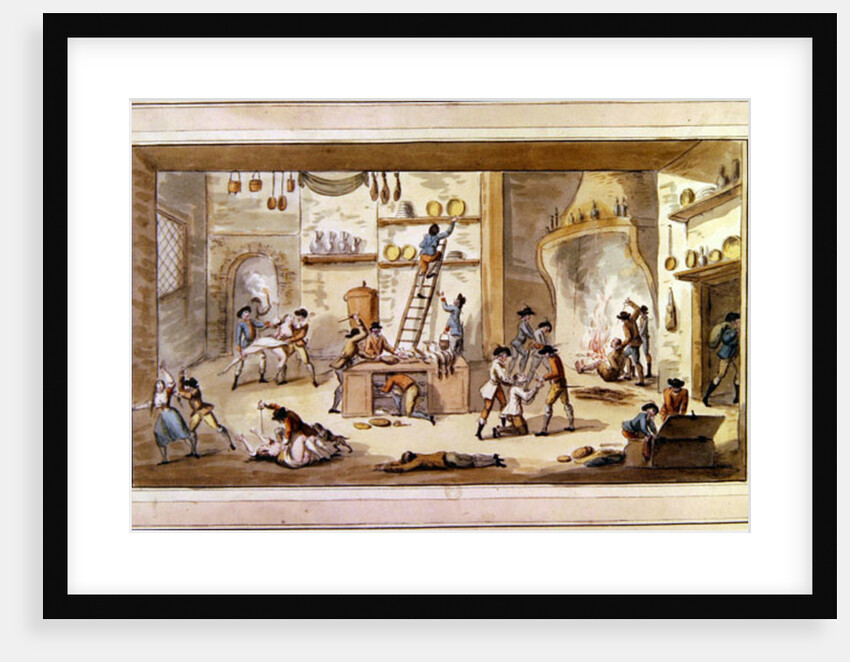 Sacking a farm during the period of the French Revolution by Etienne Bericourt