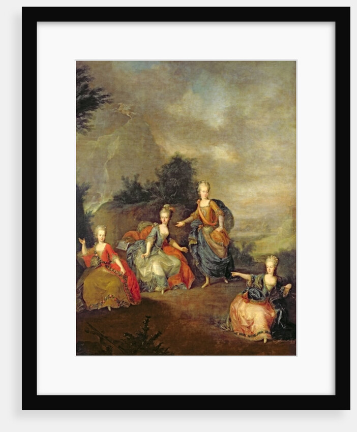 Performance of the opera by Gluck, 'Il Parnaso Confuso' at Schoenbrunn Palace on 24th January 1765 by Johann Georg Weikert