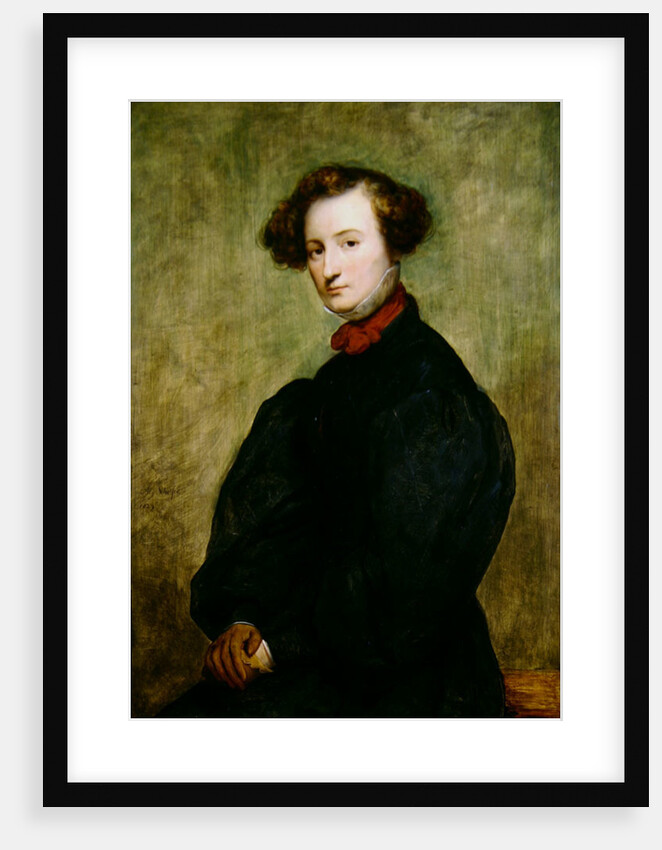Felicie de Fauveau, 1829. by Ary Scheffer