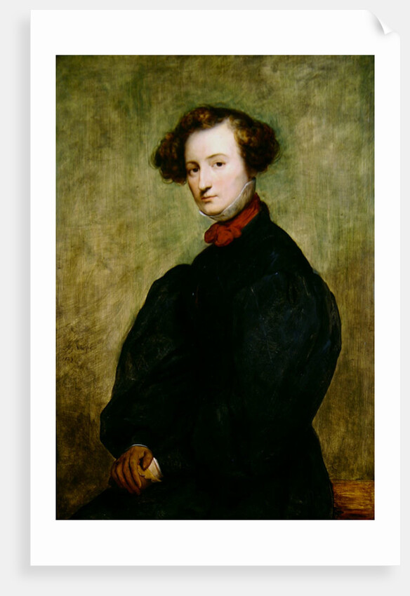 Felicie de Fauveau, 1829. by Ary Scheffer