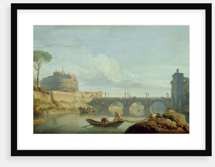 The Bridge and Castle Sant'Angelo, 1745 by Claude Joseph Vernet
