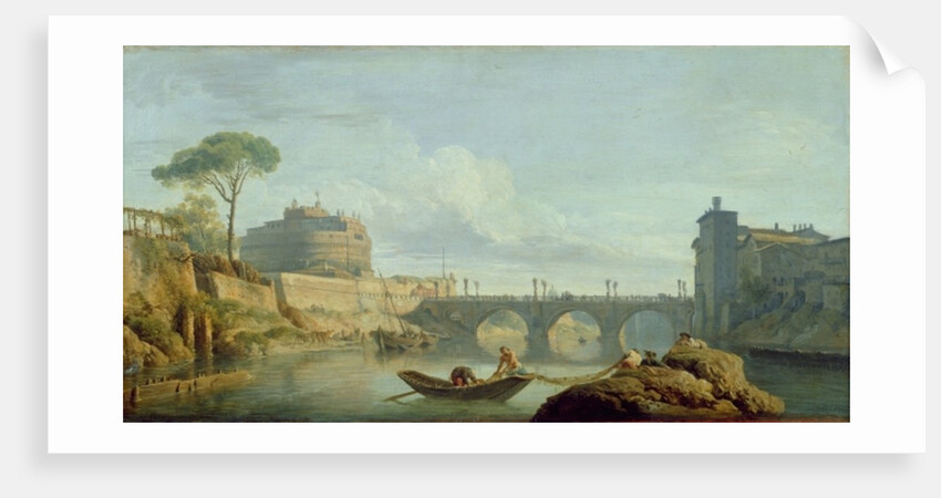 The Bridge and Castle Sant'Angelo, 1745 by Claude Joseph Vernet
