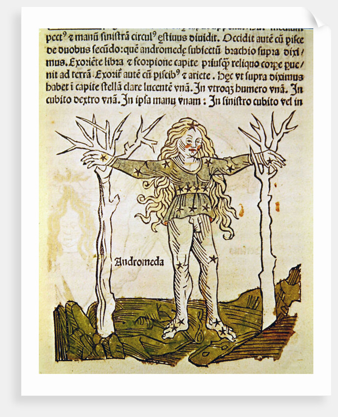 The Constellation of Andromeda, an illustration from the 'Poeticon Astronomicon' by C.J. Hyginus, Venice, 1485 by Italian School