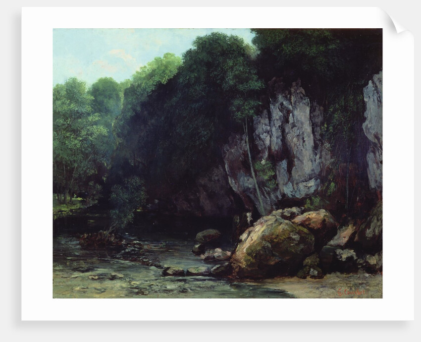 The Stream from the Black Cavern by Gustave Courbet
