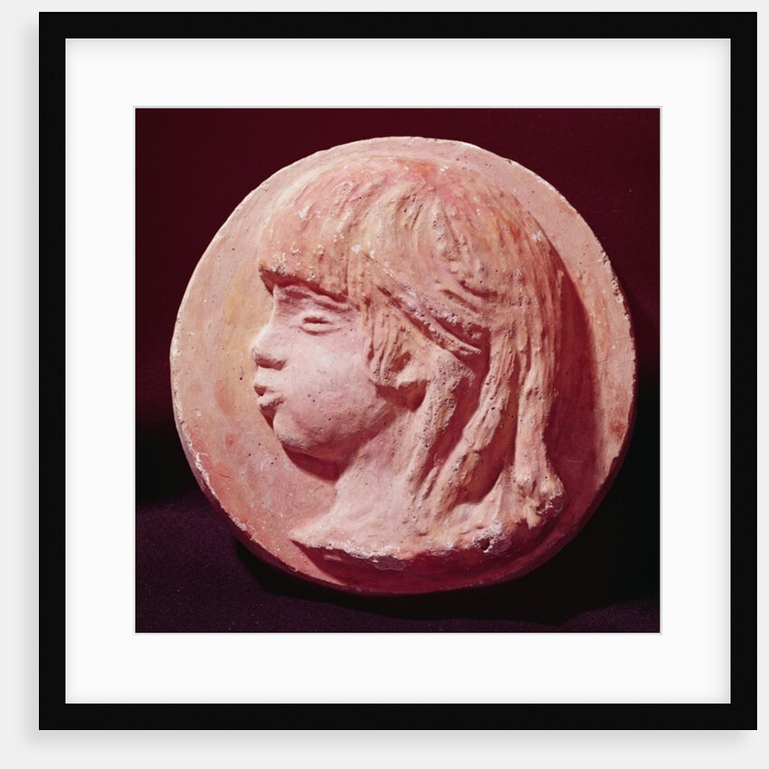 Medallion Portrait of Claude Renoir by Pierre Auguste Renoir