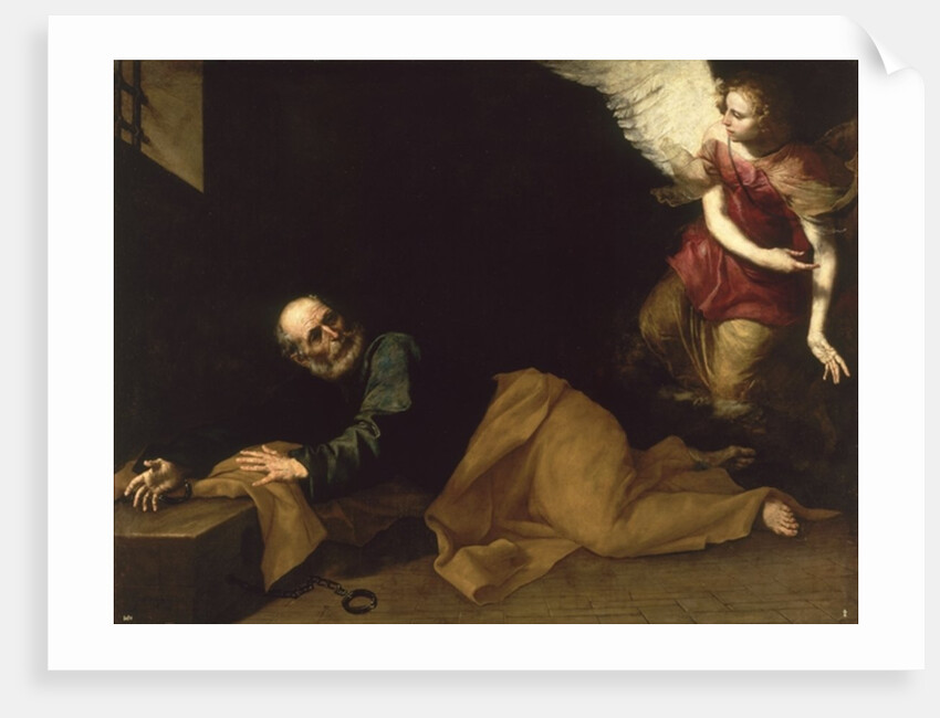 St. Peter Freed by an Angel, 1639 by Jusepe de Ribera