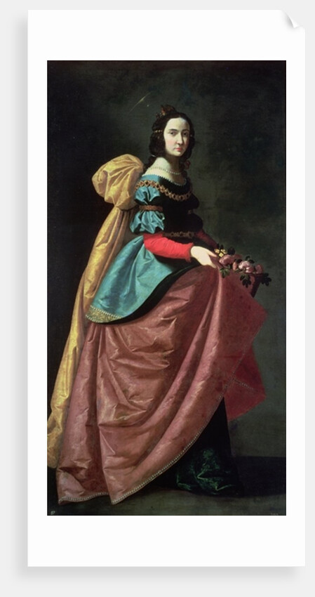 St. Elizabeth of Portugal 1640 by Francisco de Zurbaran