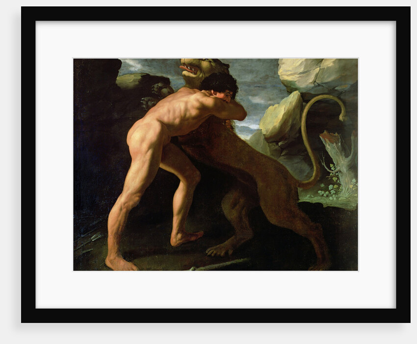 Hercules Fighting with the Nemean Lion by Francisco de Zurbaran